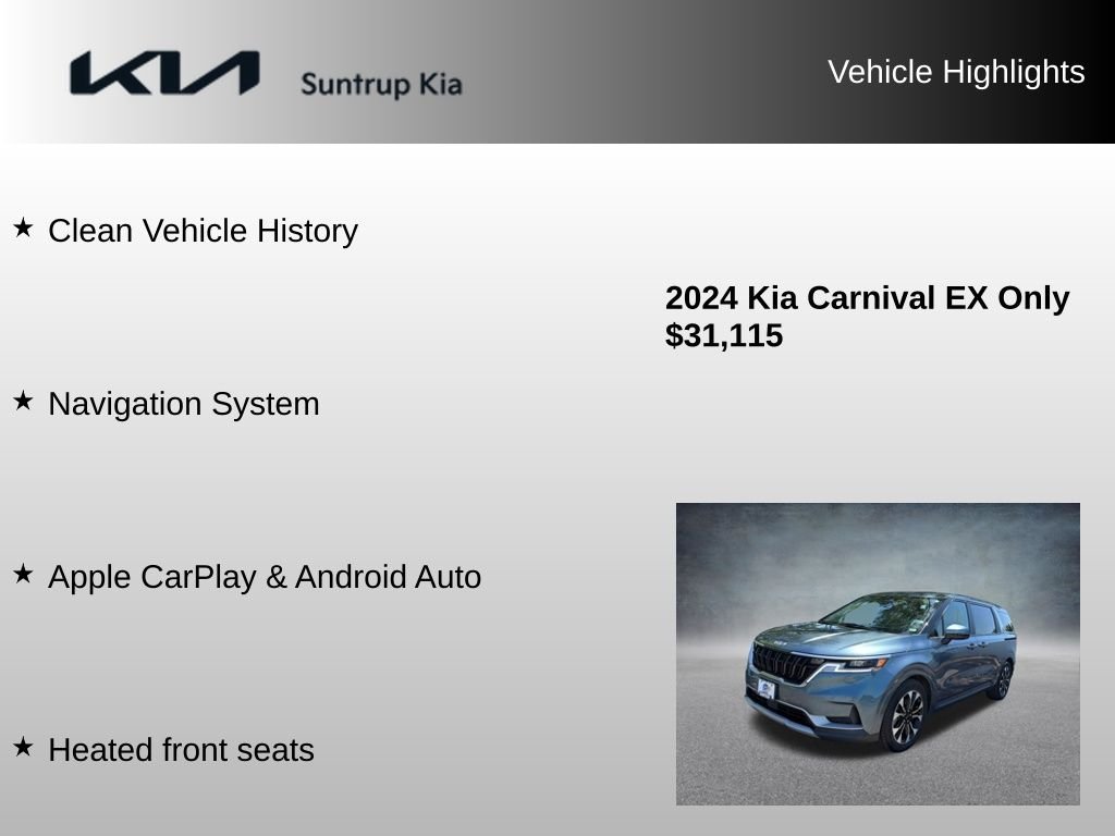 Used 2024 Blue Kia EX image 8