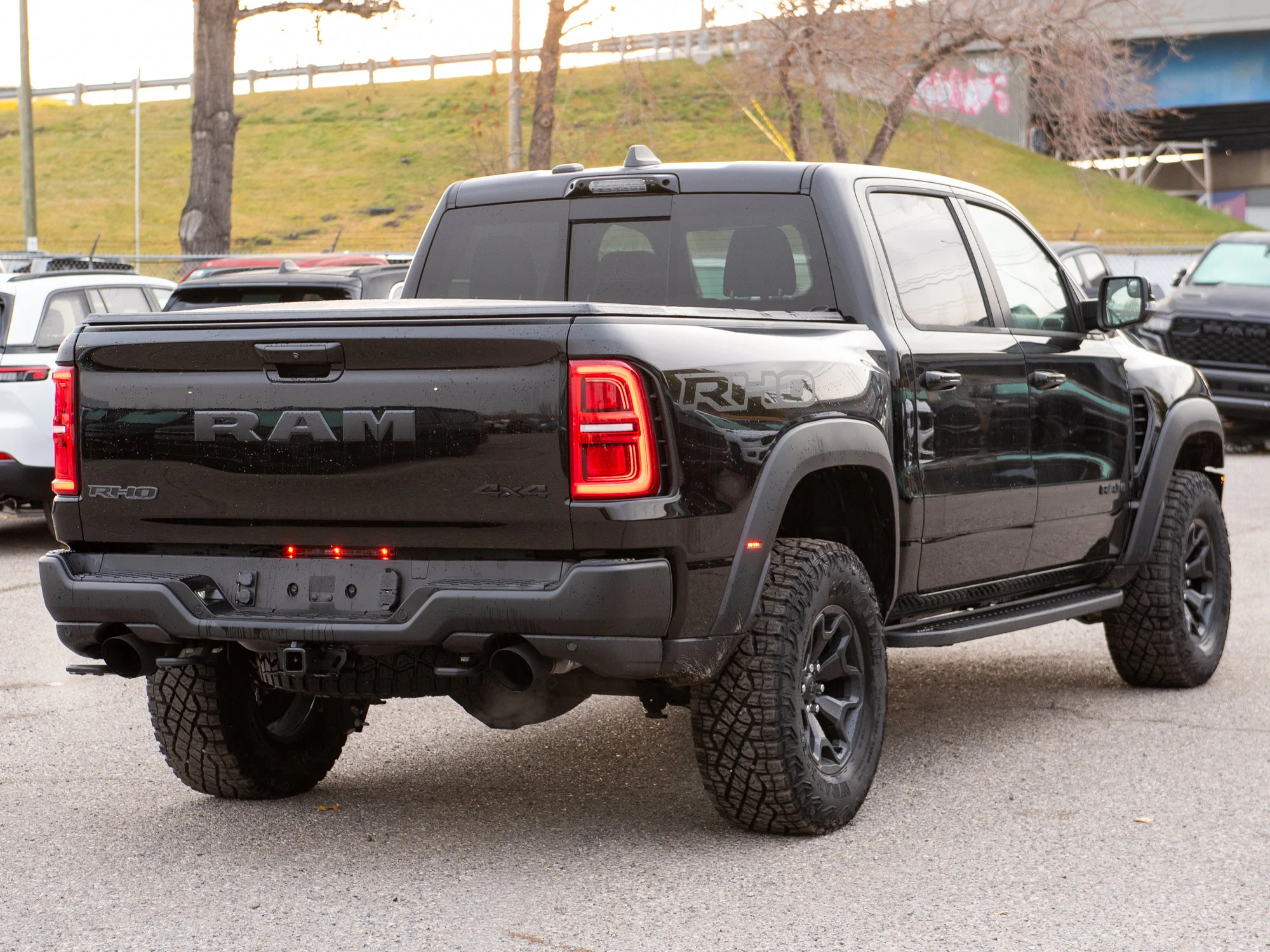 New 2026 Black RAM RHO* Crew Cab 4x4, 540HP, 35 Inch Tires, Massage Seats, Passenger Screen image 8