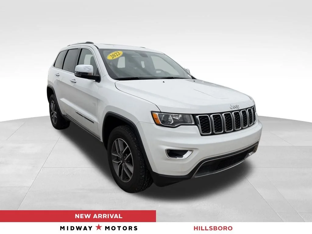 Certified Used 2022 White Jeep Limited image 1
