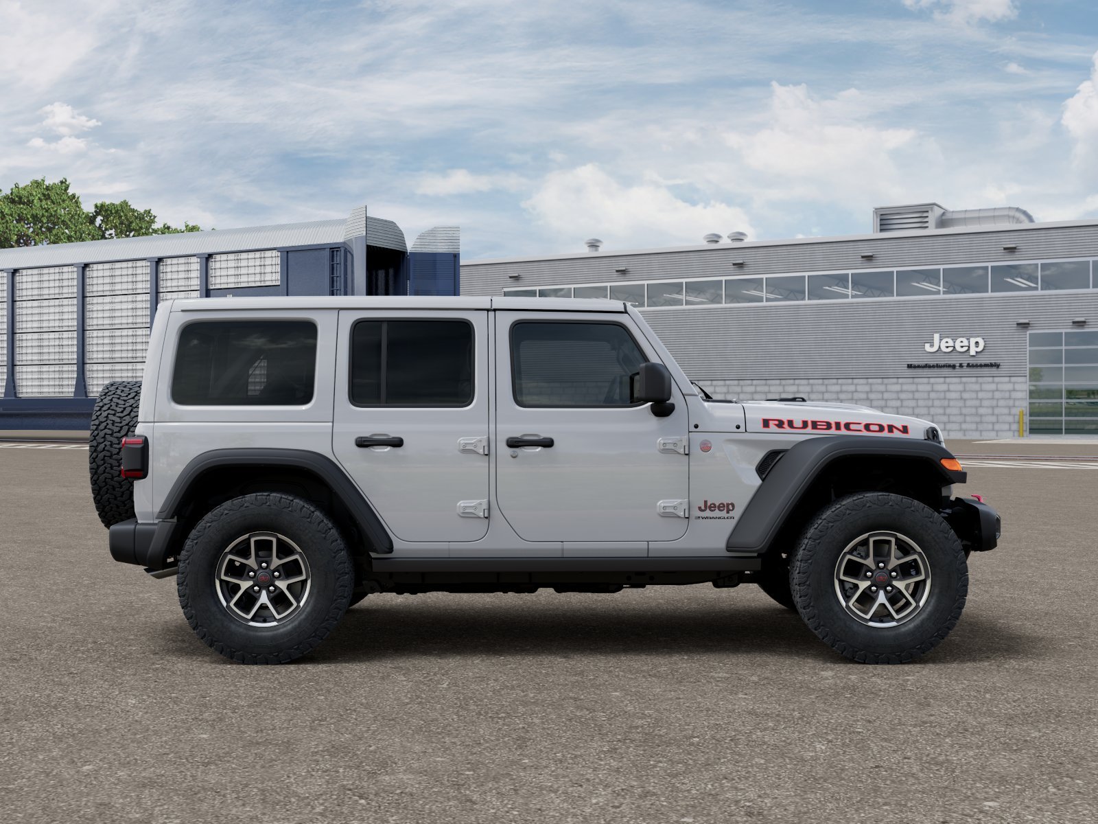 New 2026 Bright White Clear-Coat Exterior Paint Jeep Rubicon image 53