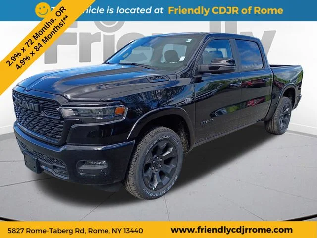 New 2026 Diamond Black Crystal Pearl-Coat Exterior Paint RAM Big Horn/Lone Star image 1