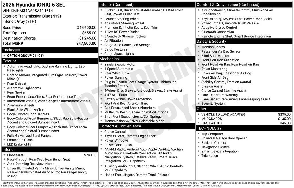 Used 2025 Blue Hyundai SEL image 8