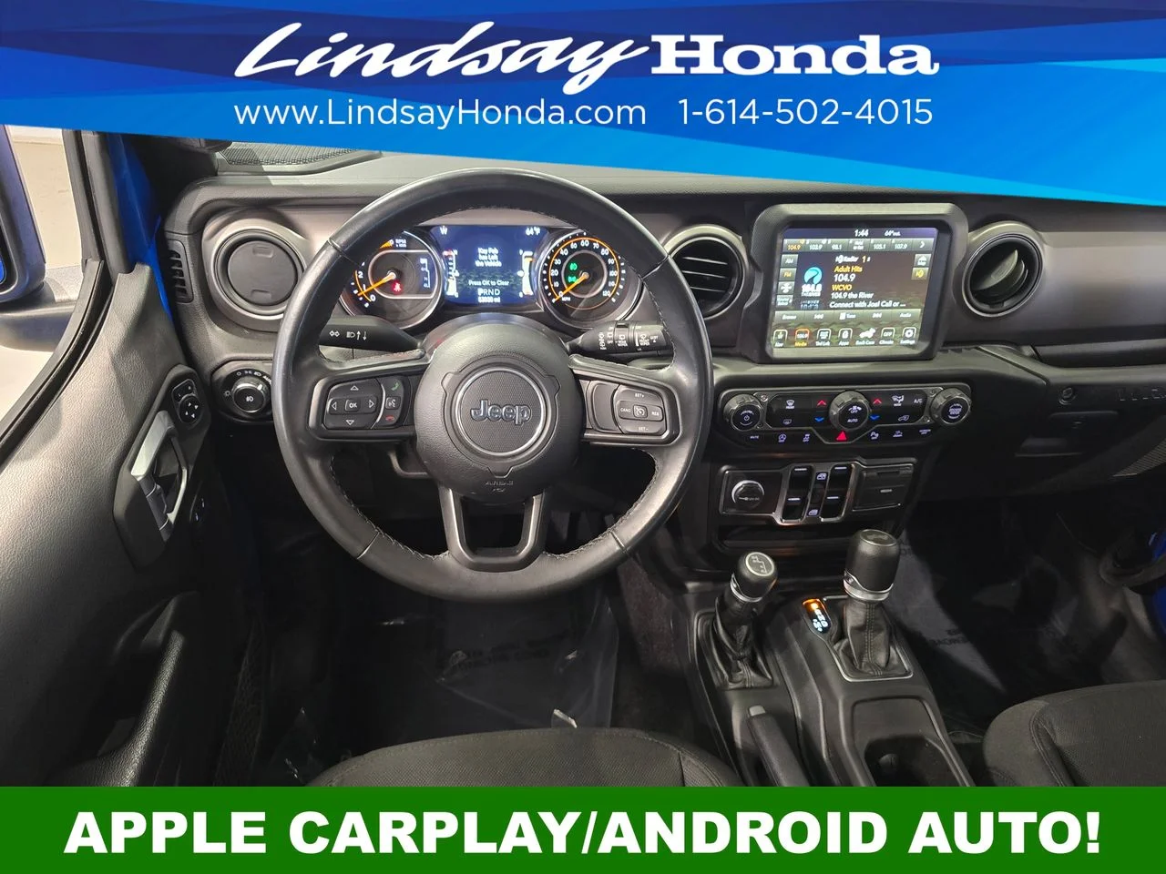 Used 2021 Hydro Blue Pearl Coat Jeep Unlimited Sport S image 13