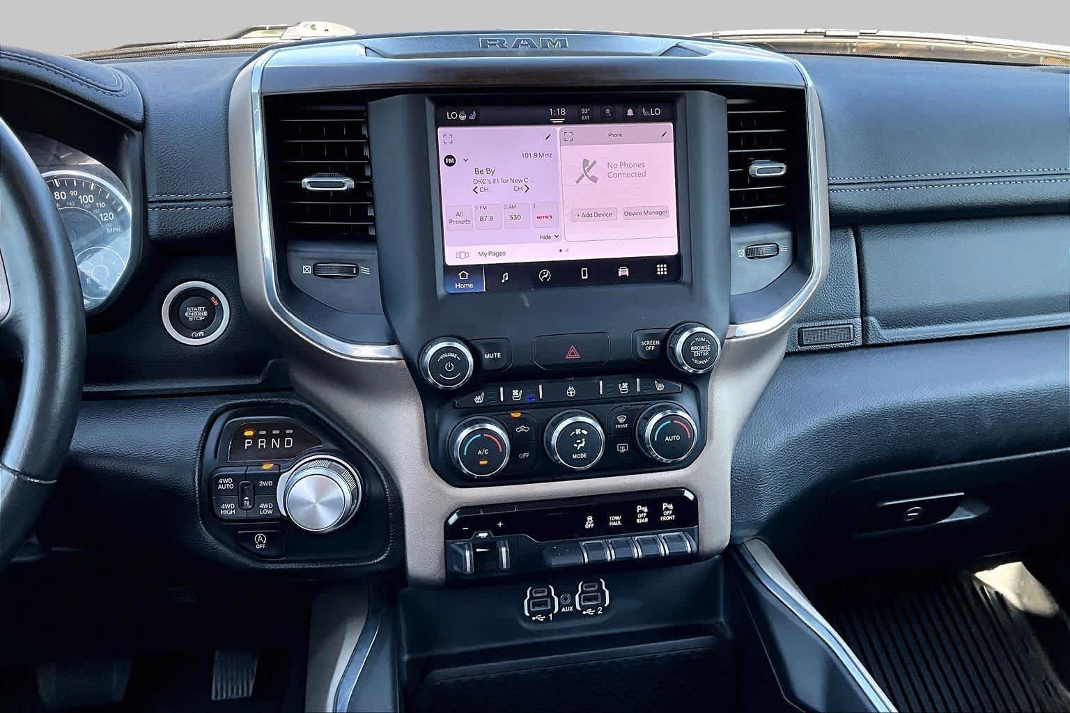 Used 2022 Diamond Black Crystal Pearlcoat Ram Laramie image 6