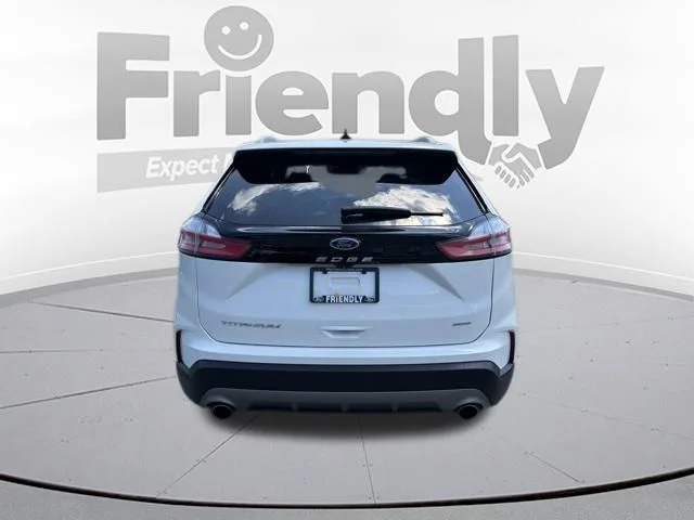 Used 2023 White Metallic Ford Titanium image 6