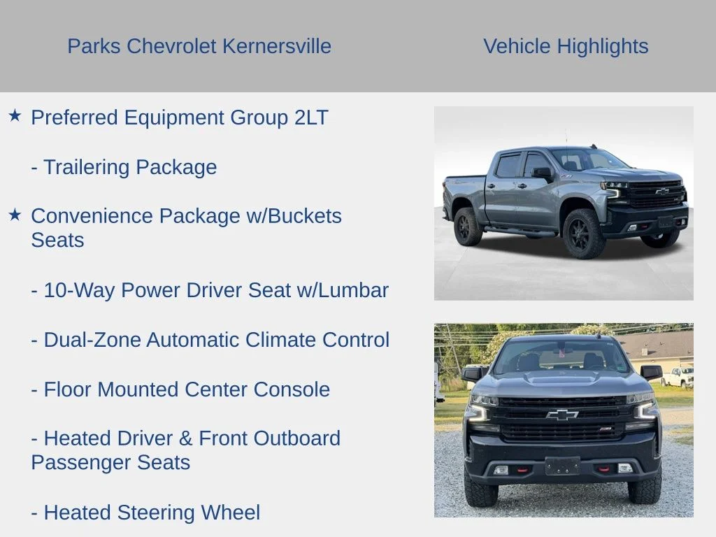Used 2021 Gray Chevrolet LT Trail Boss image 31