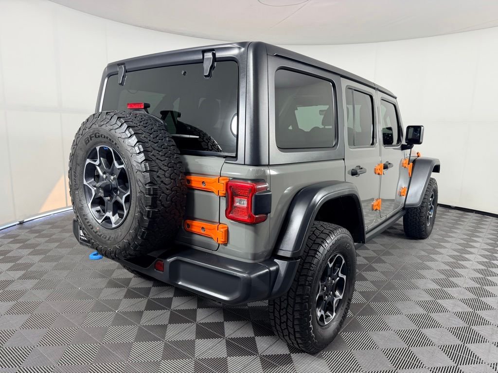 Used 2022 Gray Jeep Unlimited Rubicon 4xe image 8