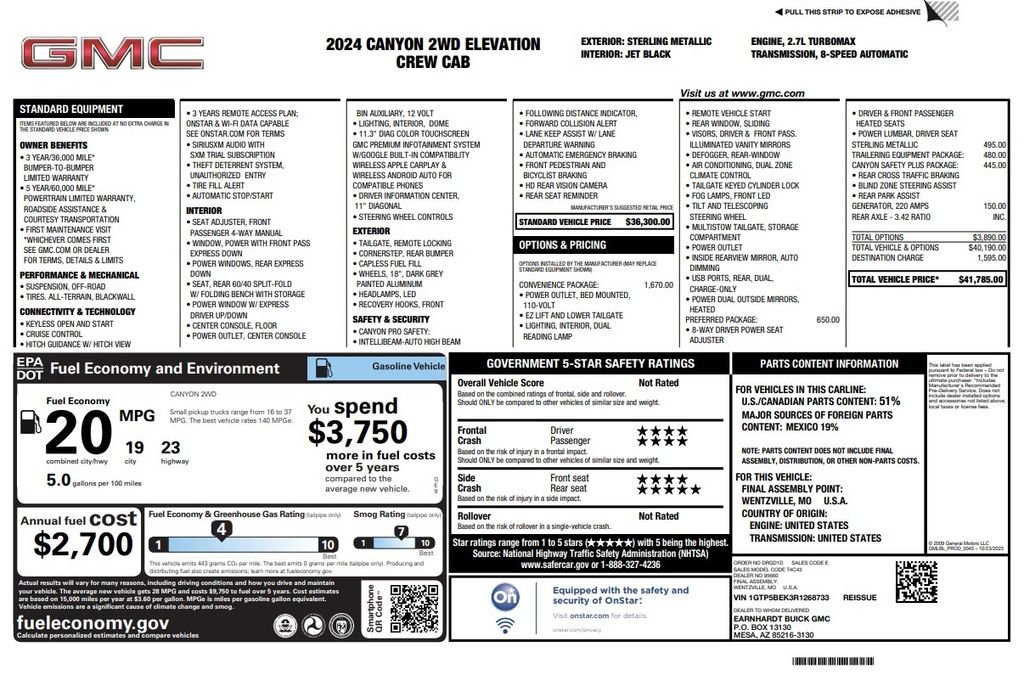 Used 2024 Sterling Metallic GMC Elevation image 3