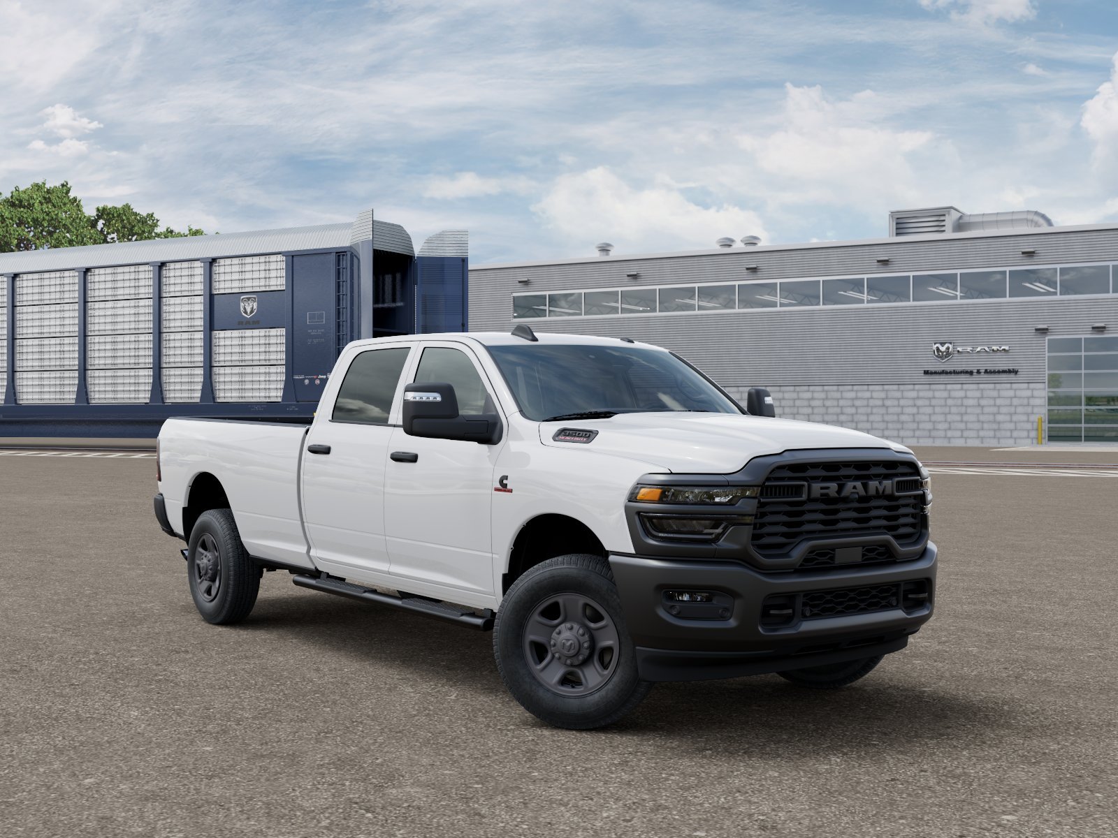 New 2026 Bright White Clear-Coat Exterior Paint RAM Tradesman image 3