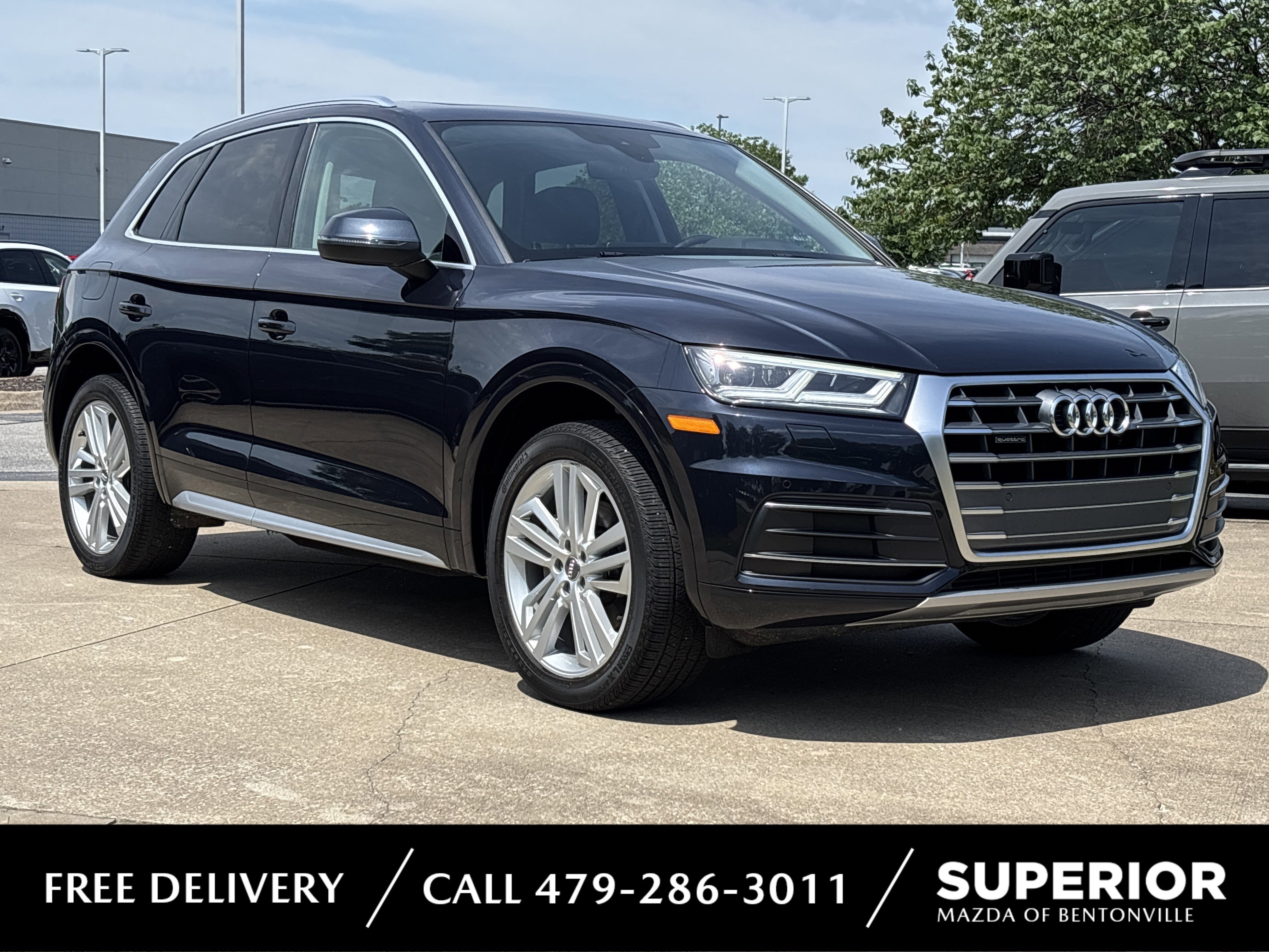 Used 2018 Moonlight Blue Metallic Audi 2.0T Premium Plus AWD image 1