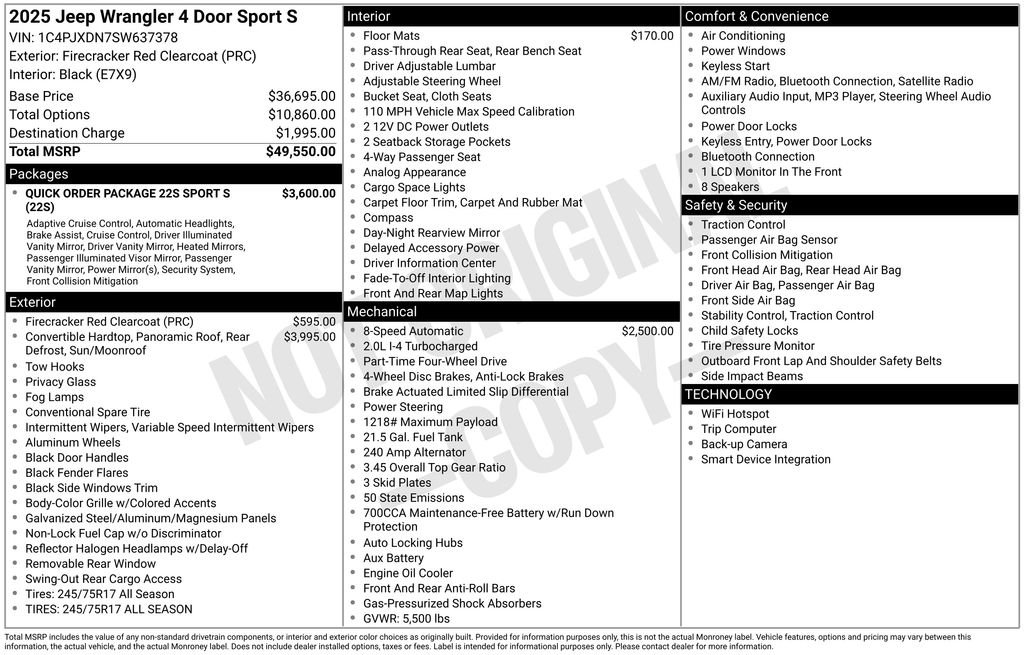 2025 Jeep Wrangler 4-Door Sport S - Photo 22