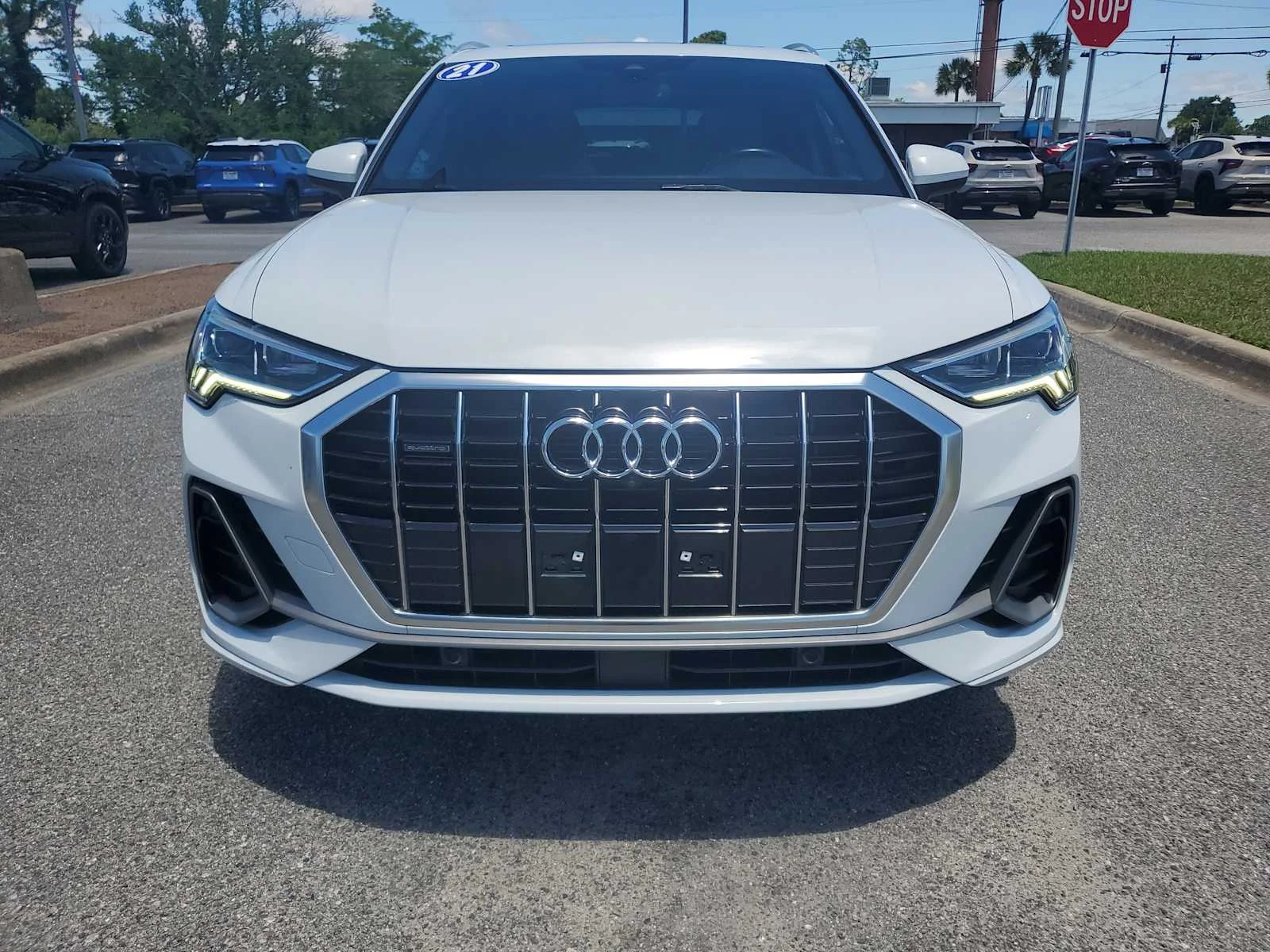 Used 2021 Ibis White White Audi S line Premium Plus image 9