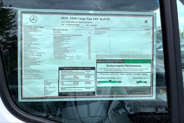 New 2026 Arctic White Mercedes-Benz Cargo 144 WB image 50