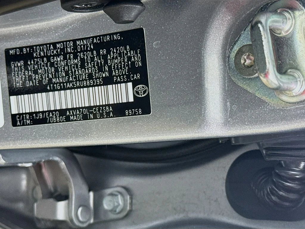 Used 2024 Celestial Silver Metallic Toyota SE image 28