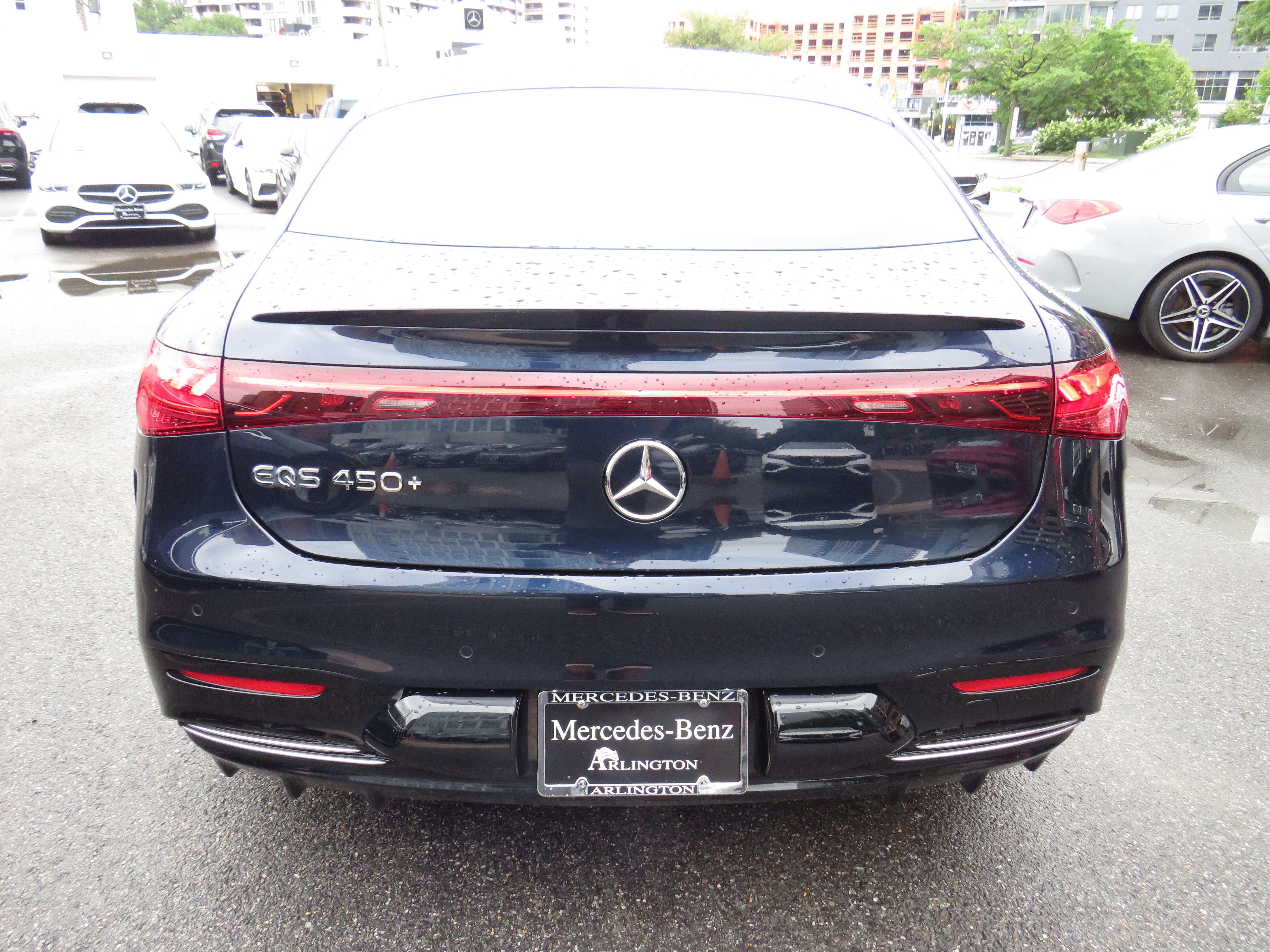 Certified Used 2024 Nautical Blue Metallic Mercedes-Benz EQS 450+ image 3