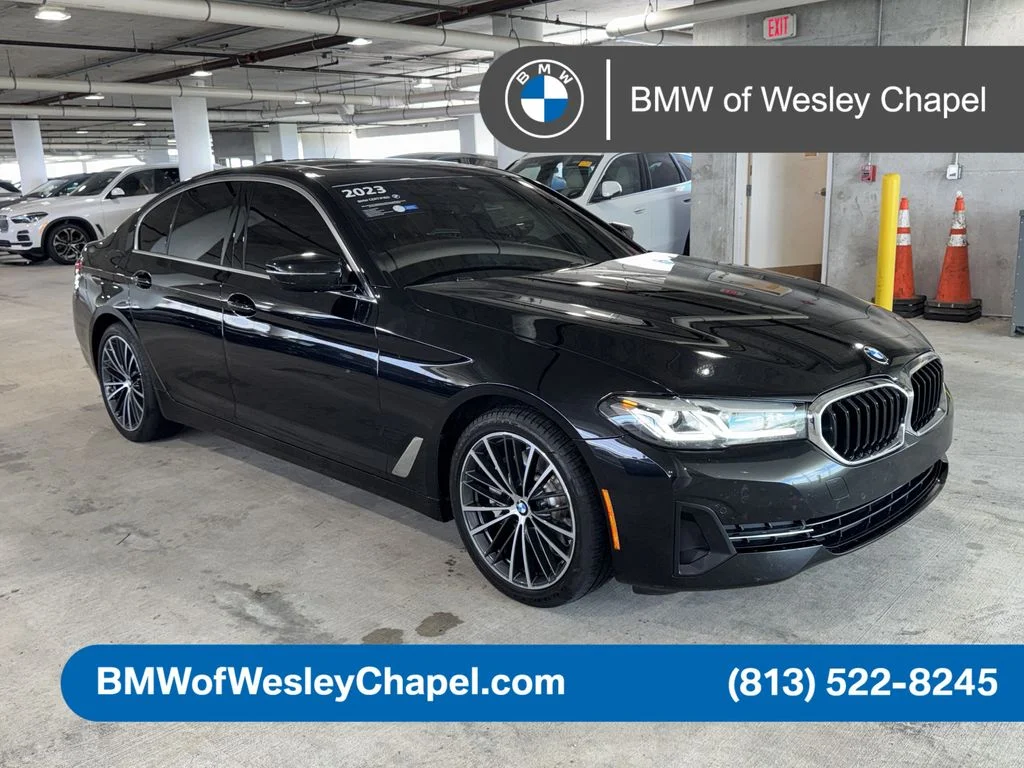 Used 2023 Black BMW 530i image 1