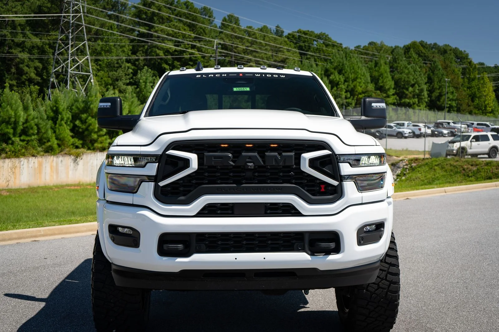New 2026 Bright White Clear-Coat Exterior Paint RAM Big Horn with Black Widow Package image 9