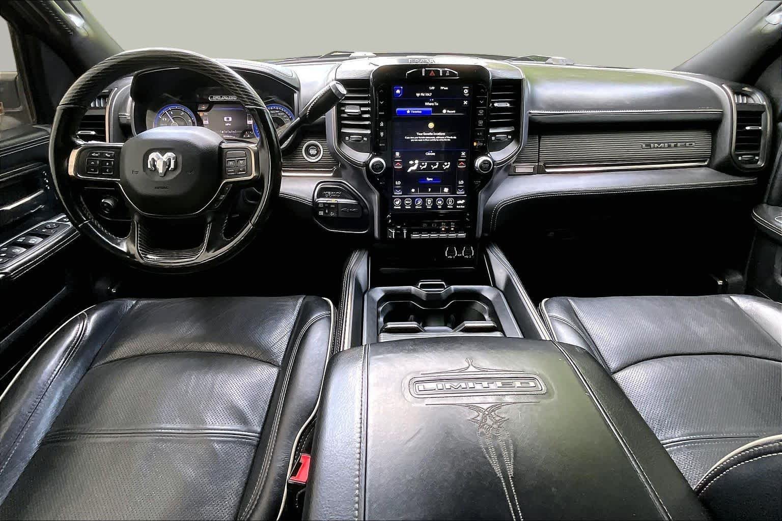 Used 2021 Diamond Black Crystal Pearlcoat Ram Limited image 16