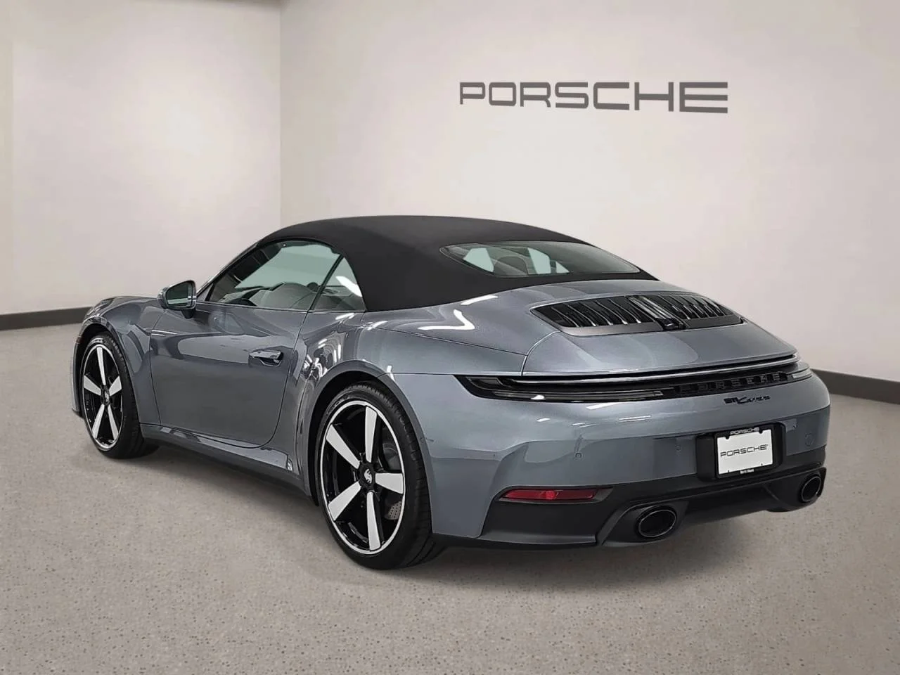 New 2026 Vanadium Grey Metallic Porsche Carrera Cabriolet image 3