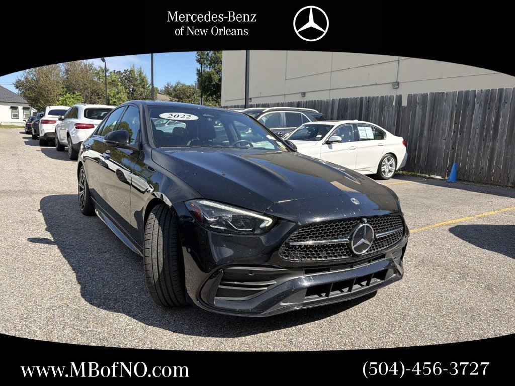 Certified Used 2022 Black Mercedes-Benz C 300 image 1