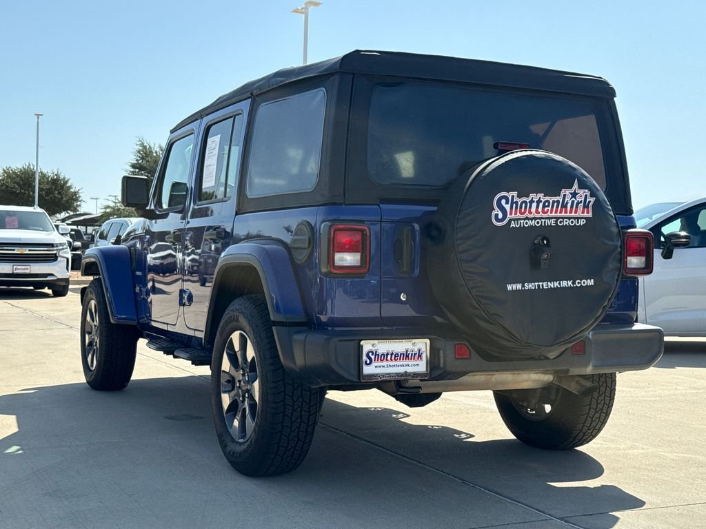 Used 2018 Blue Jeep Unlimited Sahara image 7
