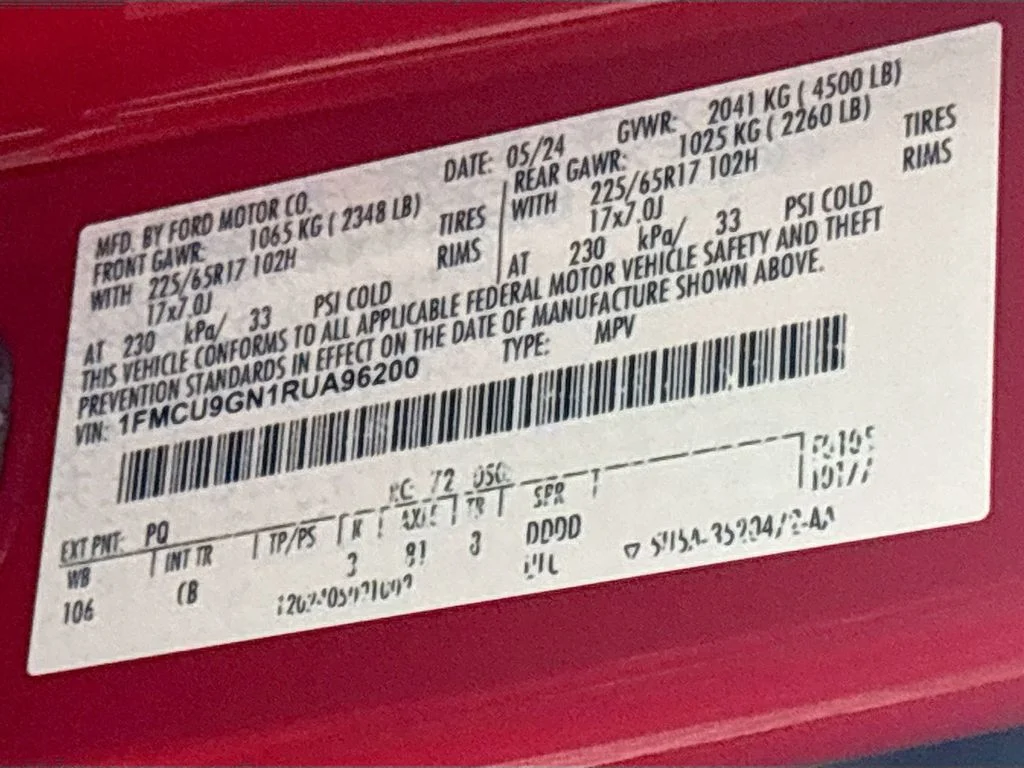 Used 2024 Red Ford Active image 24