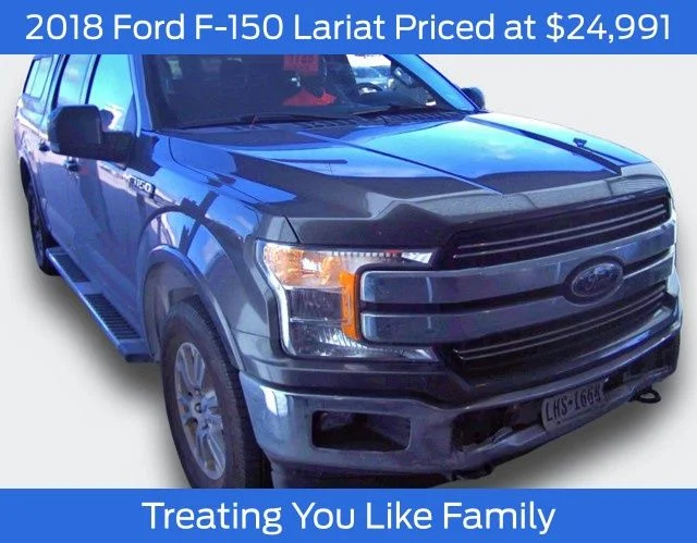 Used 2018 Magnetic Metallic Ford Lariat image 1