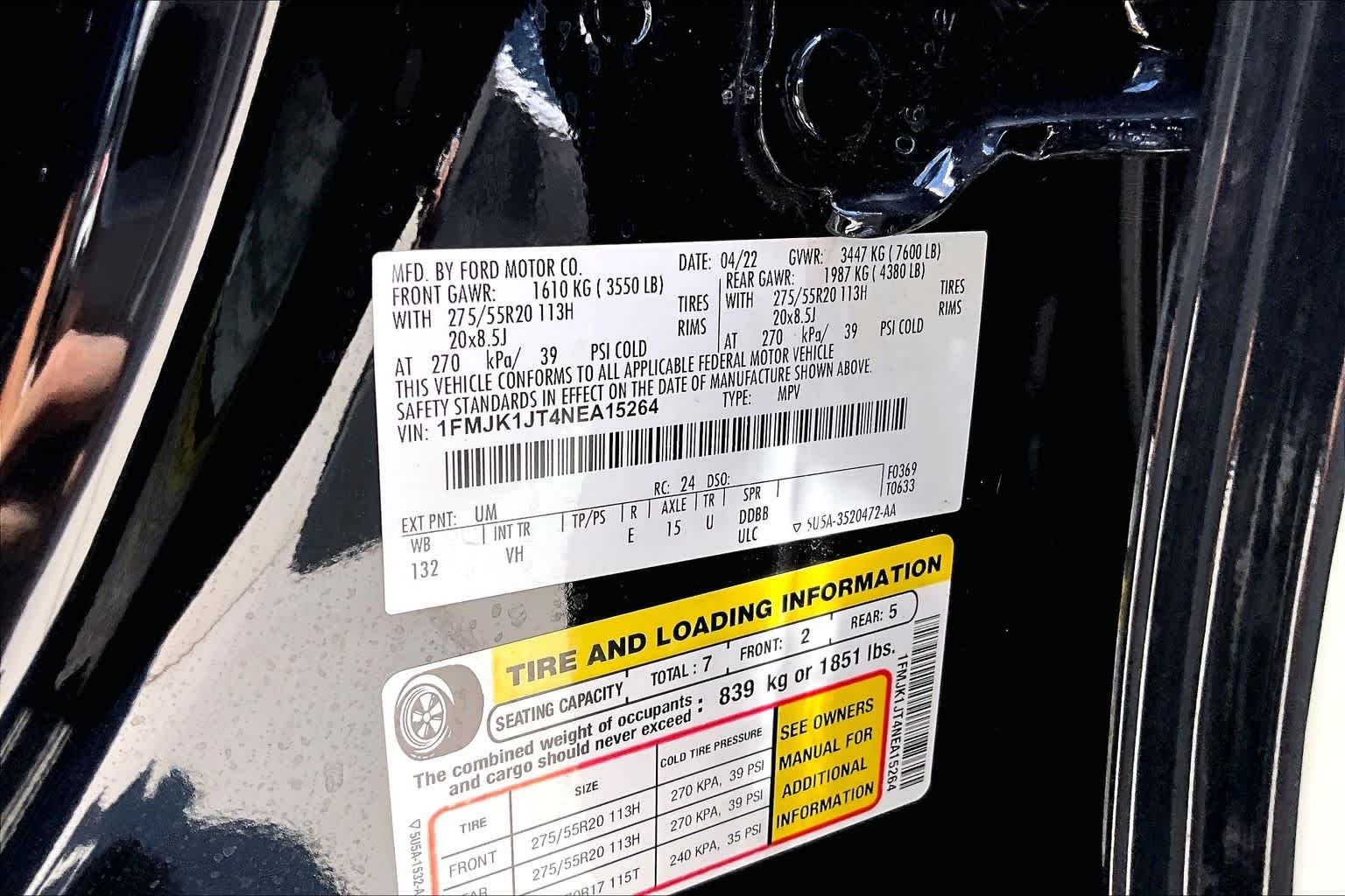 Used 2022 Agate Black Metallic Ford XLT image 34