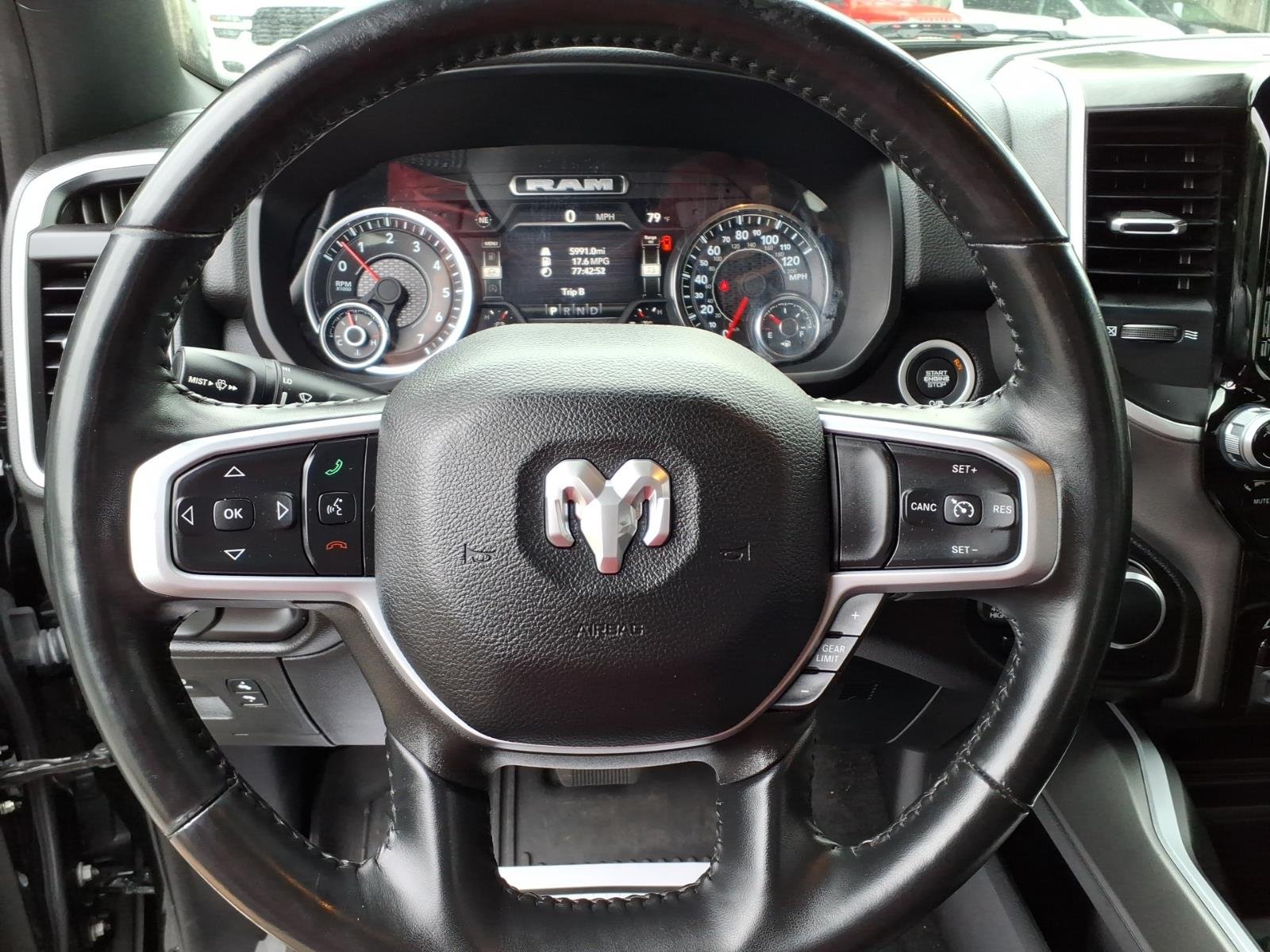 Used 2023 Diamond Black Ram Big Horn Crew Cab 4x4 5