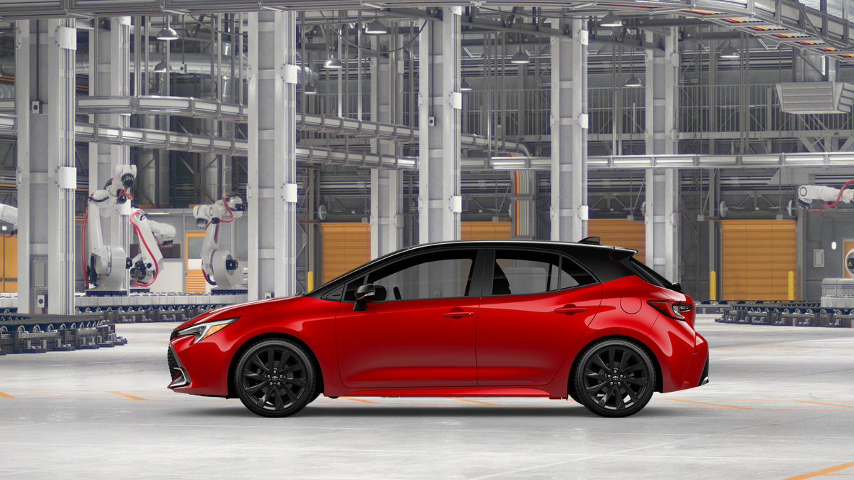 New 2027 Finish Line Red with Black roof Toyota XSE image 4