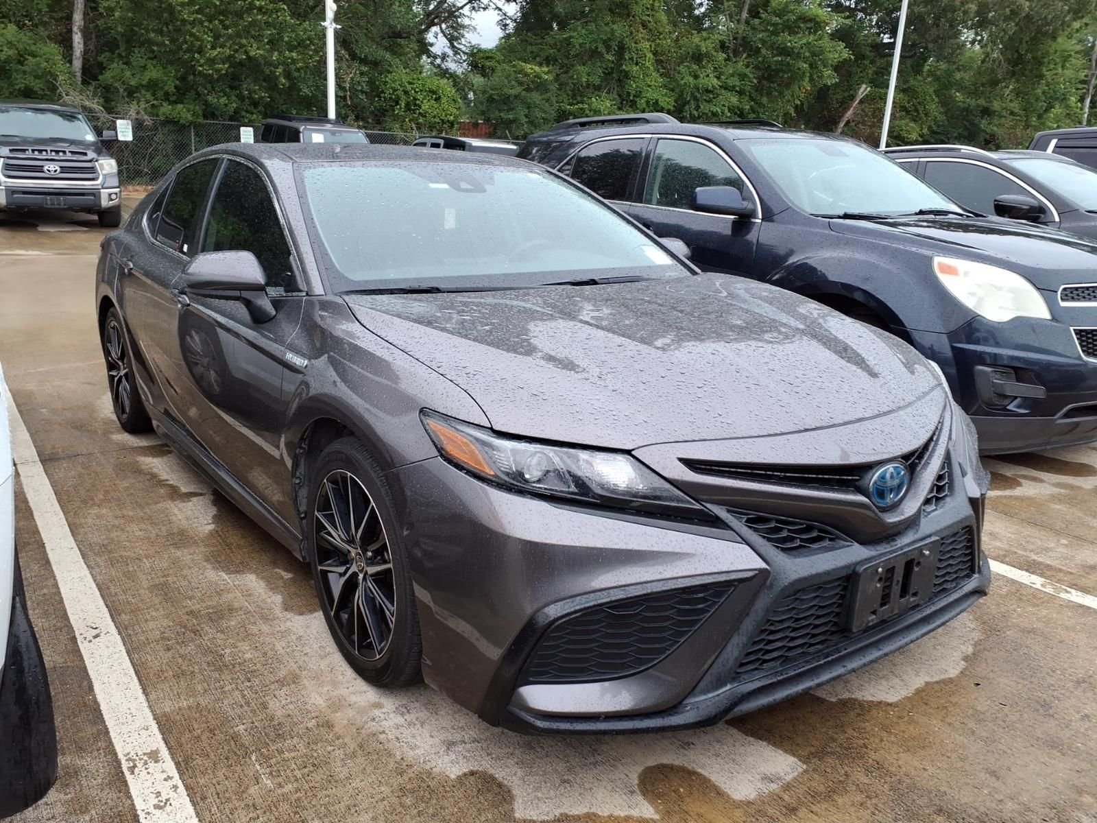 Certified Used 2021 Predawn Gray Mica Toyota SE image 1