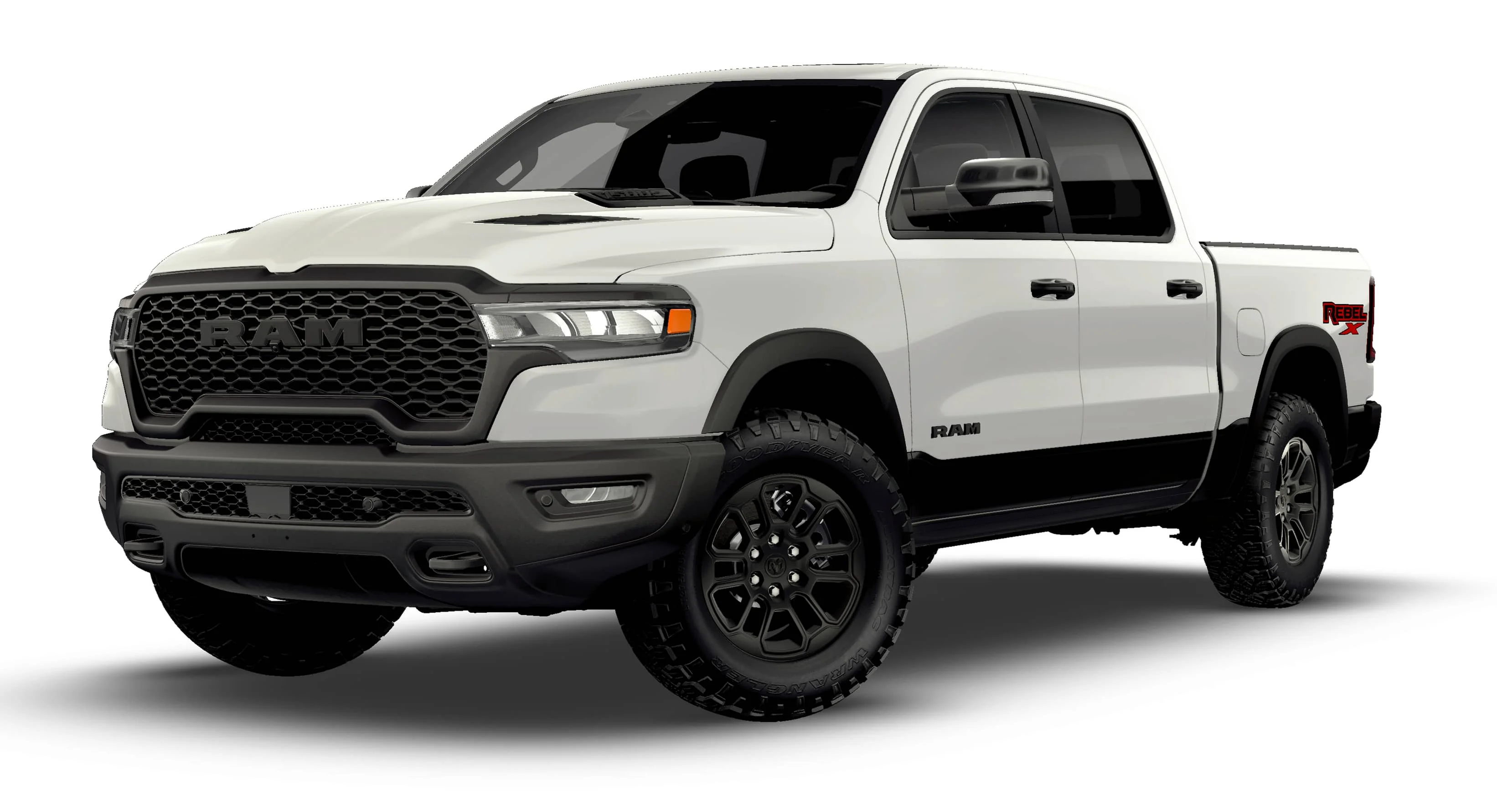 New 2026 Bright White Clear-Coat Exterior Paint RAM Rebel image 13
