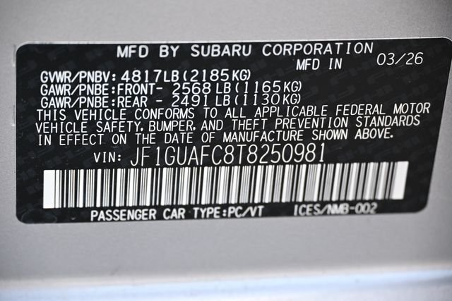 New 2026 Silver Subaru Sport image 18