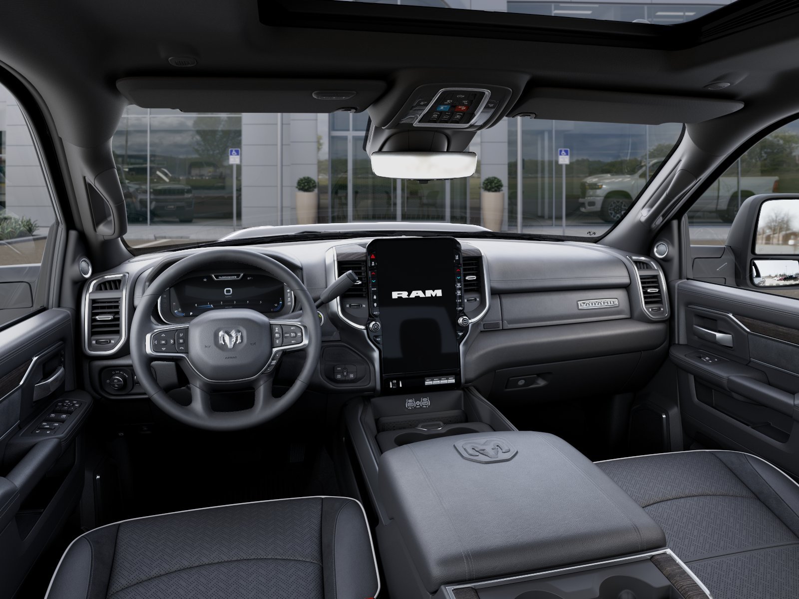 New 2026 Granite Crystal Metallic Clear-Coat Exterior Paint RAM Laramie image 40