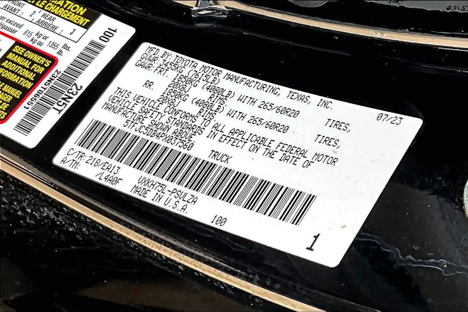 Used 2023 Midnight Black Metallic Toyota Limited Hybrid image 35