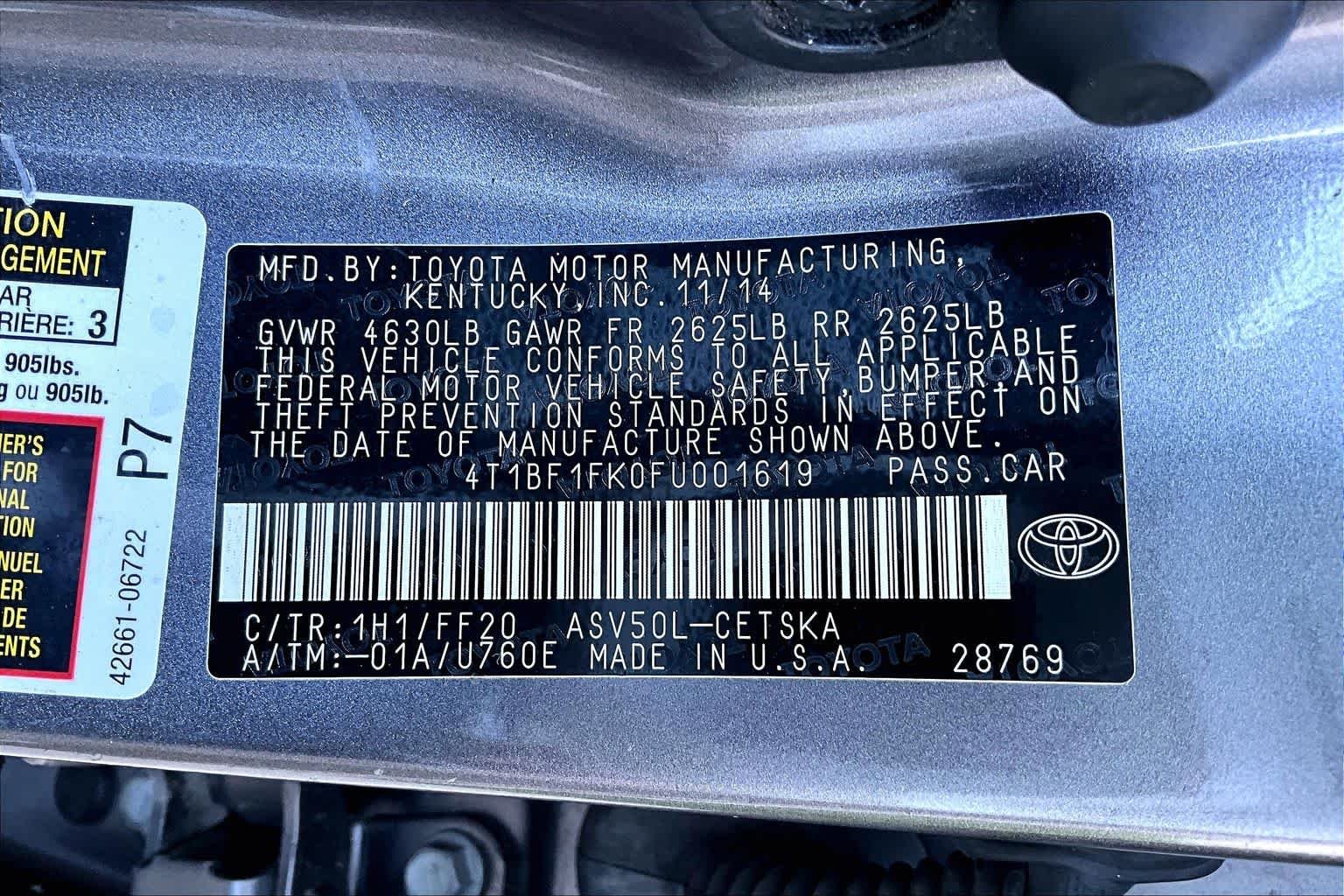 Used 2015 Predawn Gray Mica Toyota SE image 34
