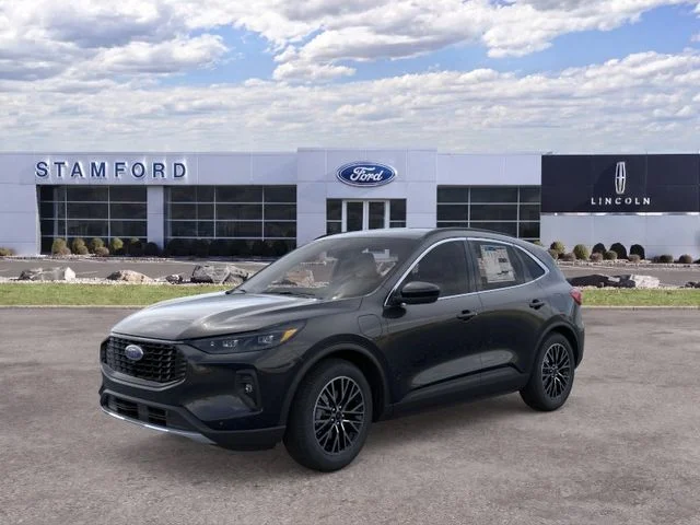 New 2025 Agate Black Metallic Ford Plug-in Hybrid image 1