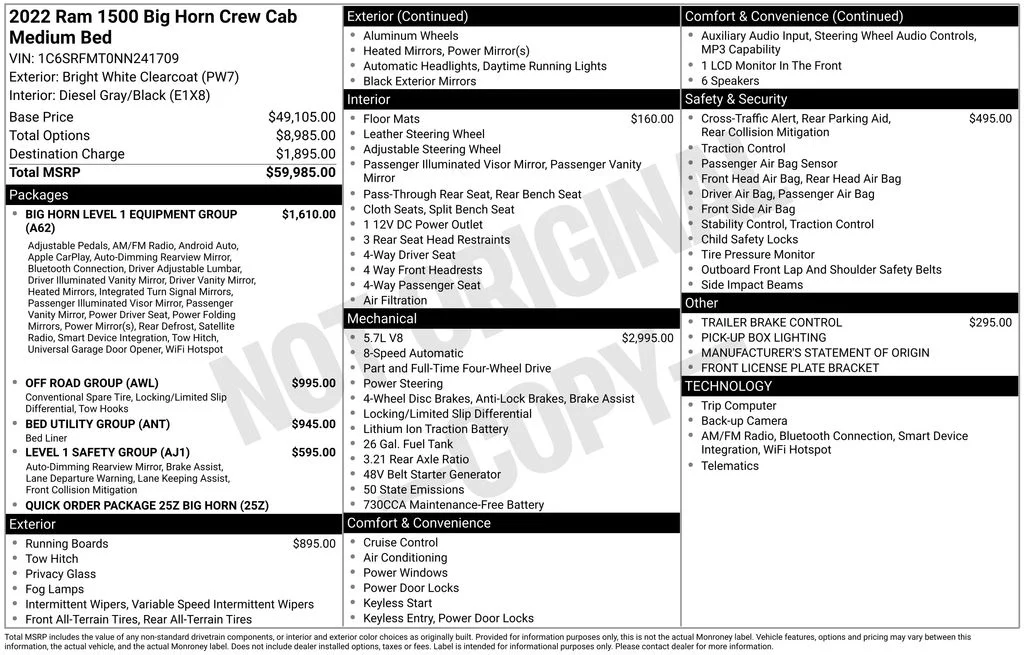 2022 RAM Ram 1500 Pickup Big Horn/Lone Star - Photo 27
