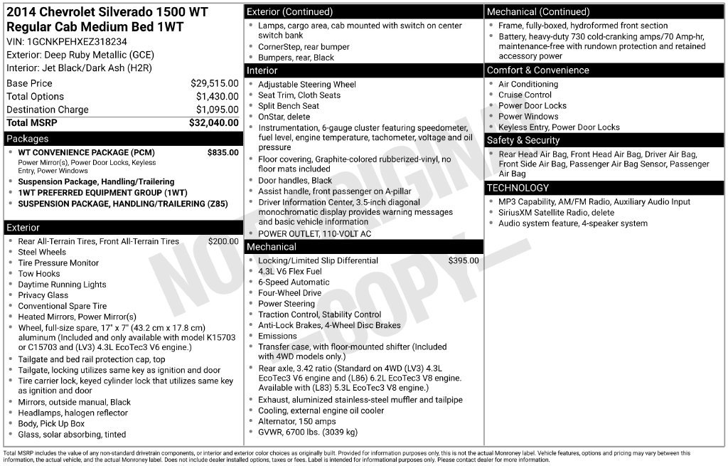 Used 2014 Red Chevrolet Work Truck image 22
