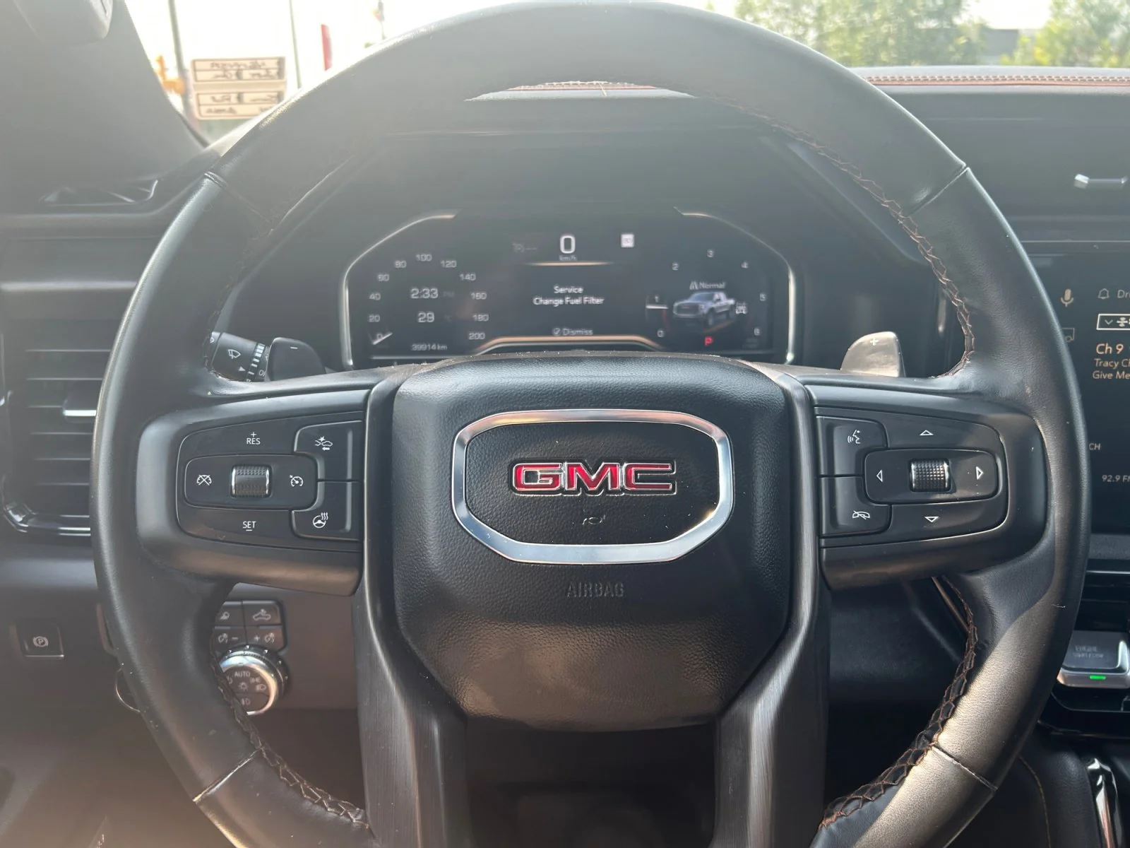 Used 2025 Red GMC AT4 Crew Cab 3.0L Diesel Leather Sunroof Navigation 4x4 image 23