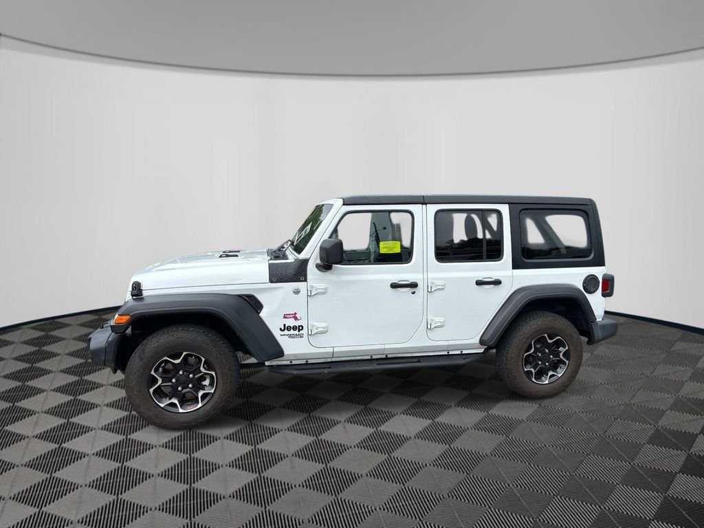 Used 2021 White Jeep Unlimited Sport S image 4