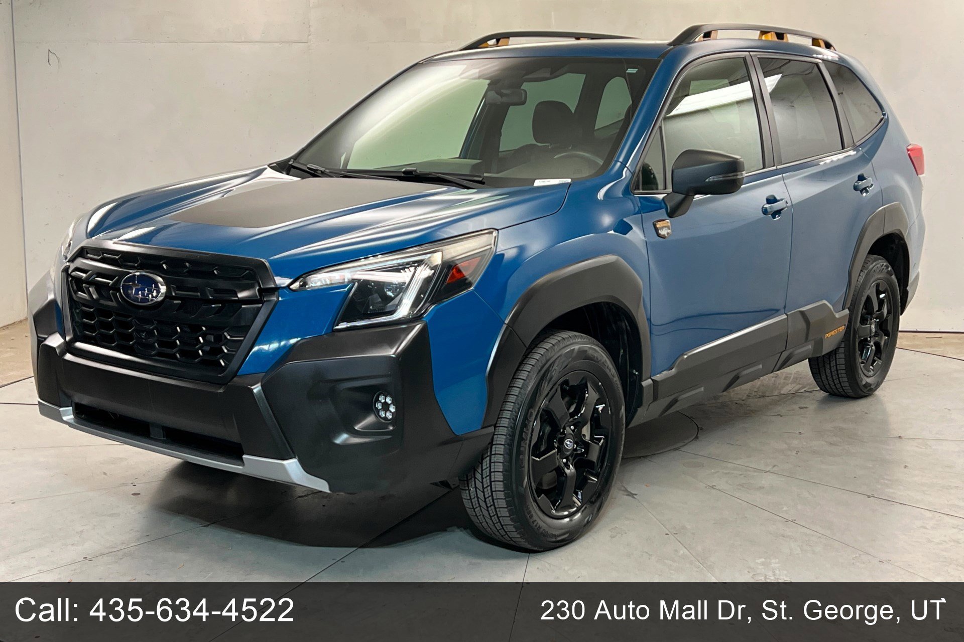 Used 2022 Geyser Blue Subaru Wilderness image 1