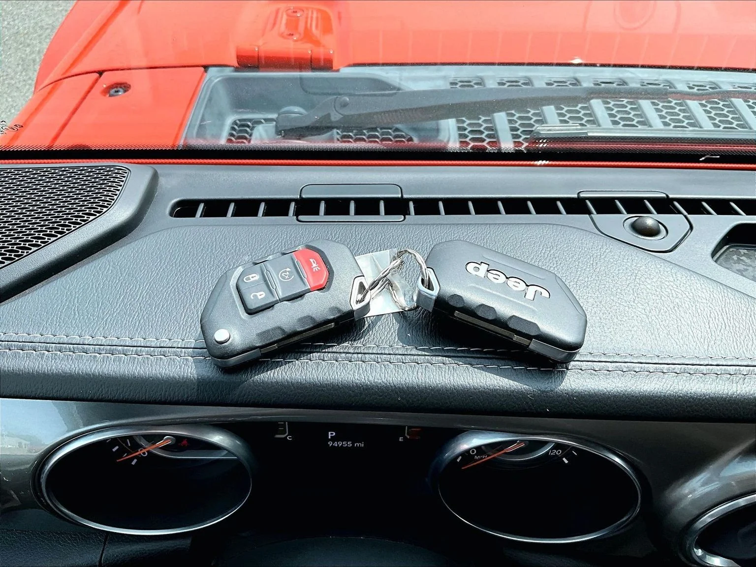 Used 2018 Orange Jeep Unlimited Sahara image 12