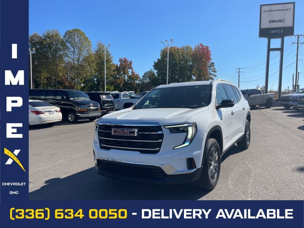 Summit White 2025 GMC Acadia Elevation FWD SUV / Crossover Front-Wheel Drive