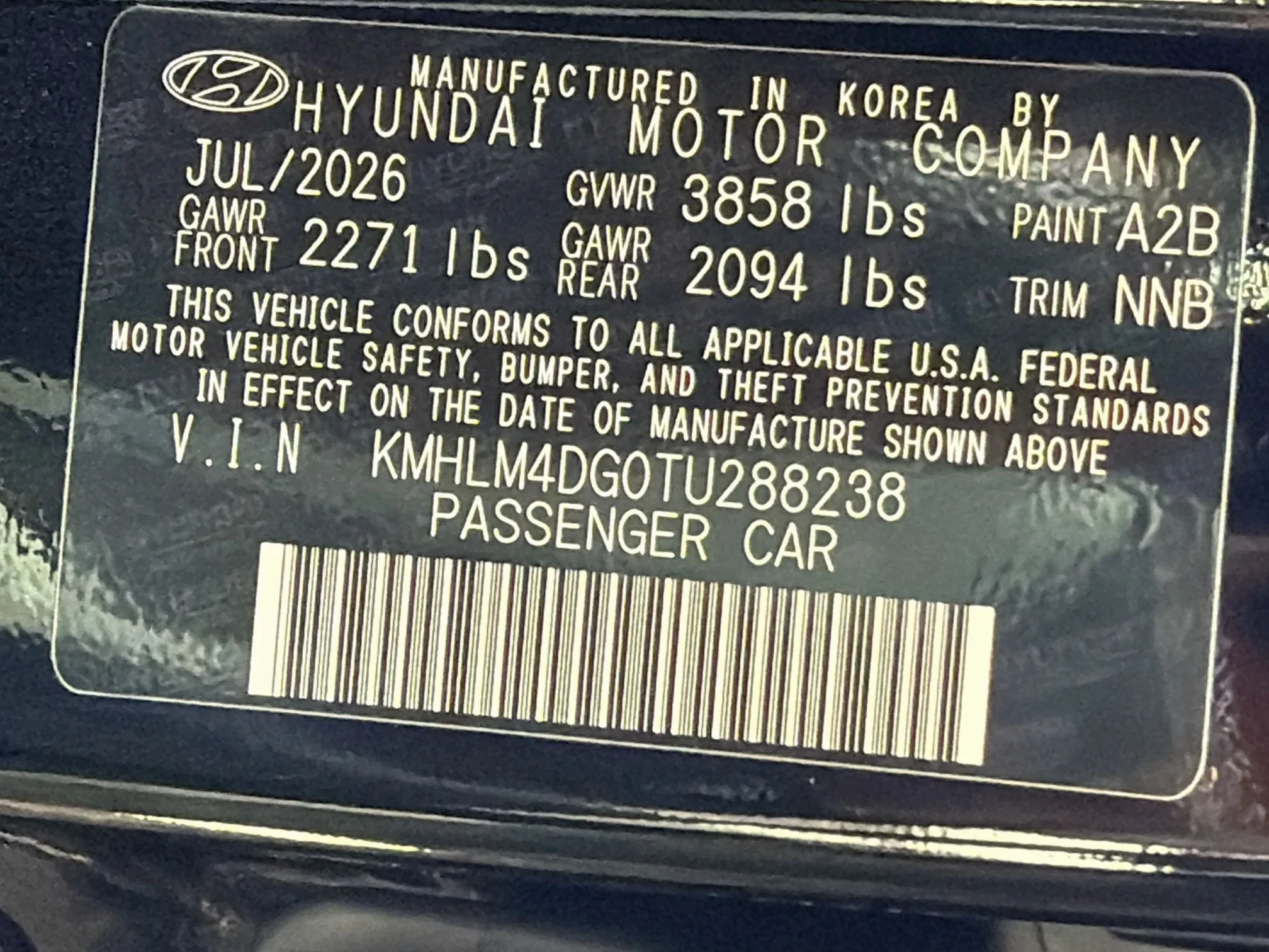 New 2026 Abyss Black Hyundai SEL Sport Plus image 31