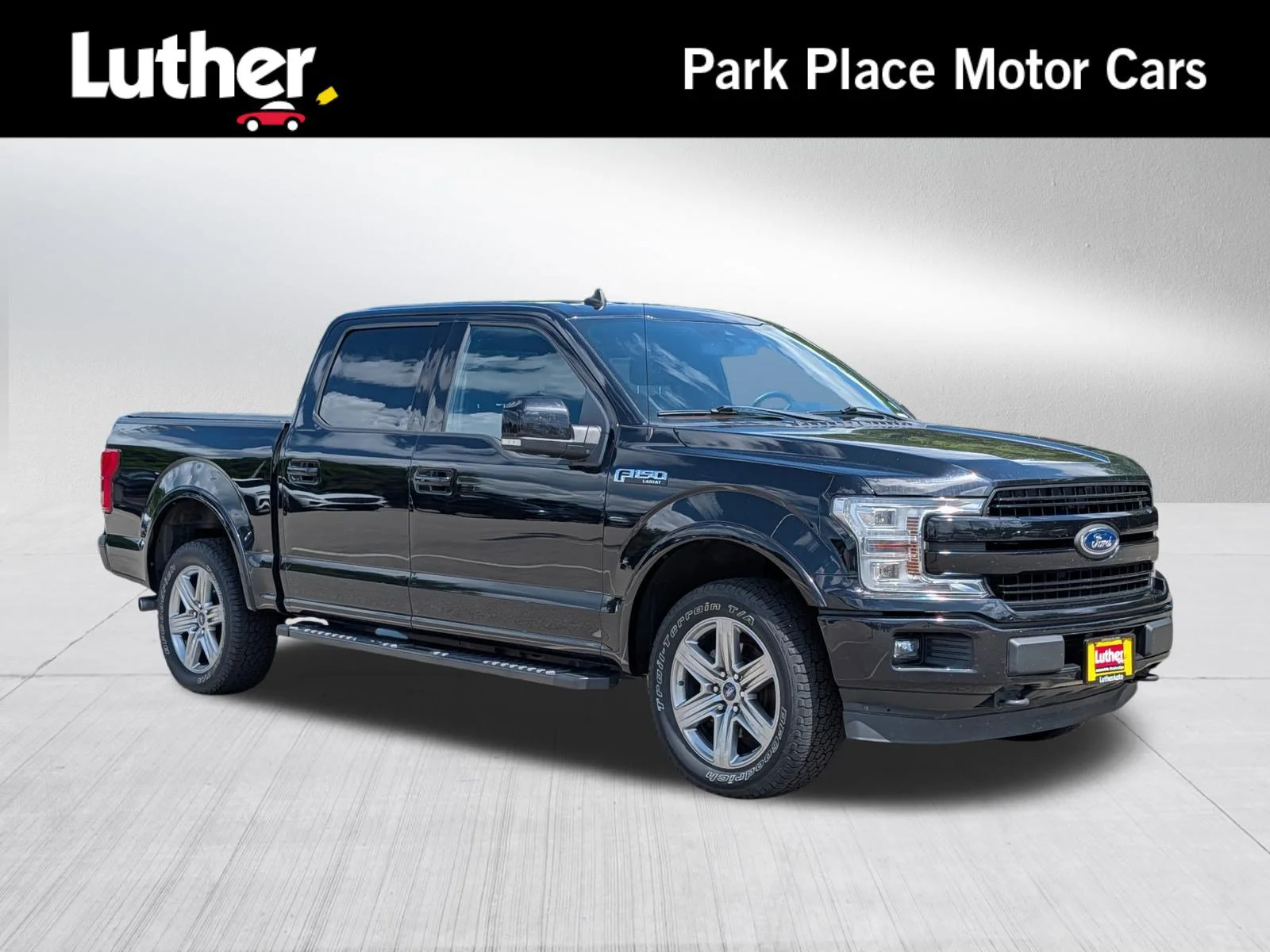 Used 2019 Agate Black Metallic Ford LARIAT image 1