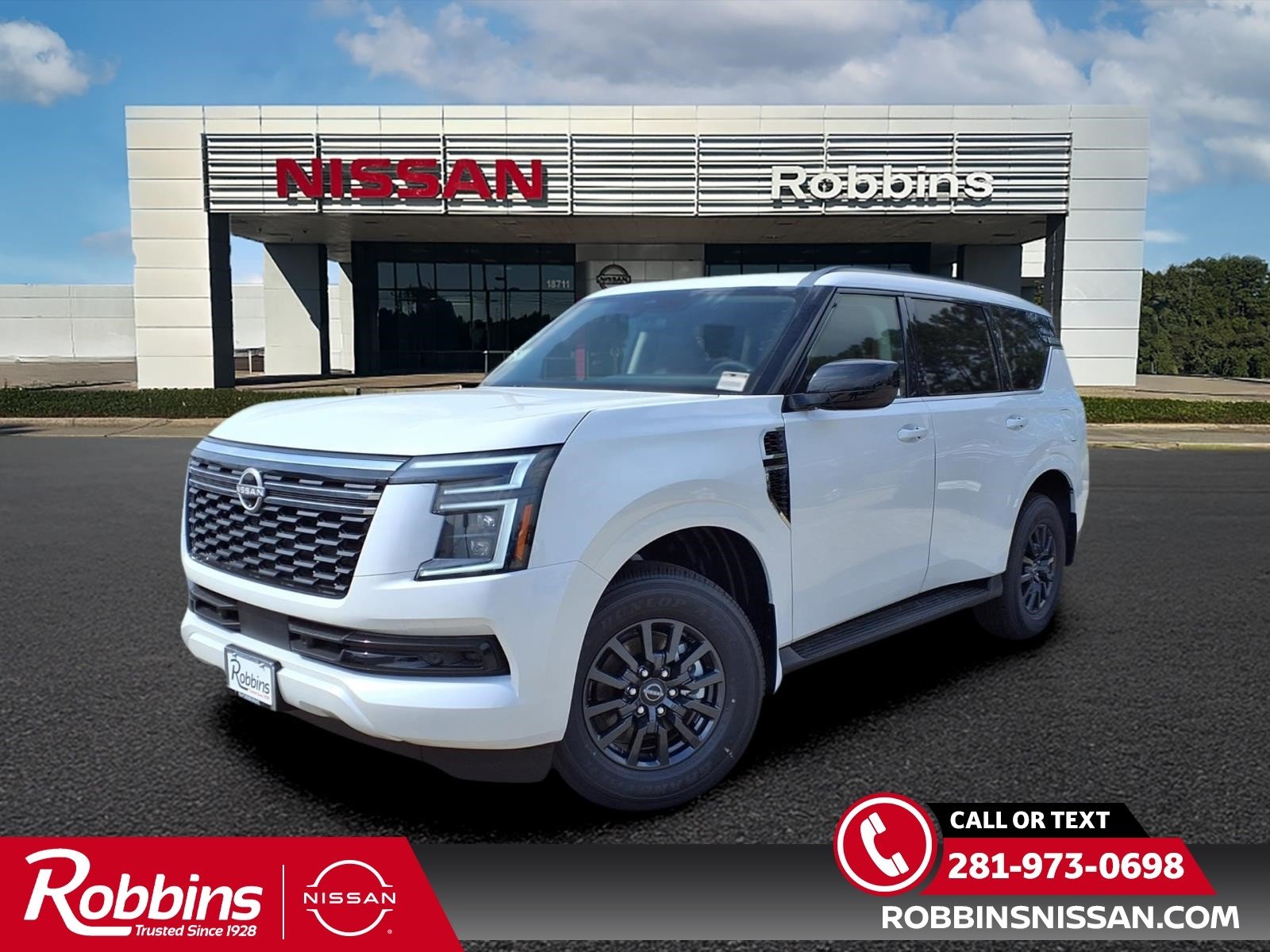 2026 Nissan Armada SV White at Sterling McCall Nissan