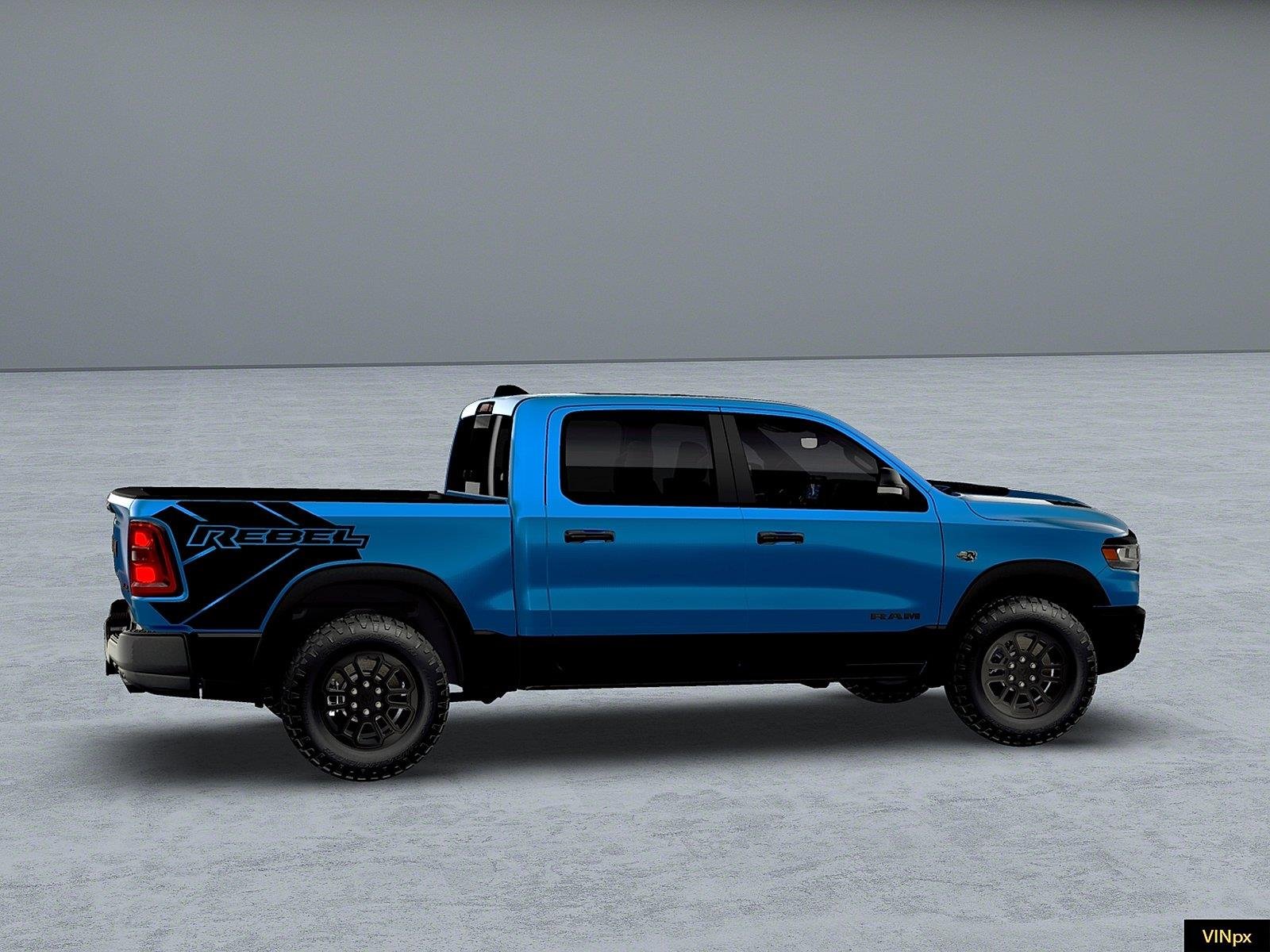 New 2026 Hydro Blue Pearl-Coat Exterior Paint RAM Rebel image 15