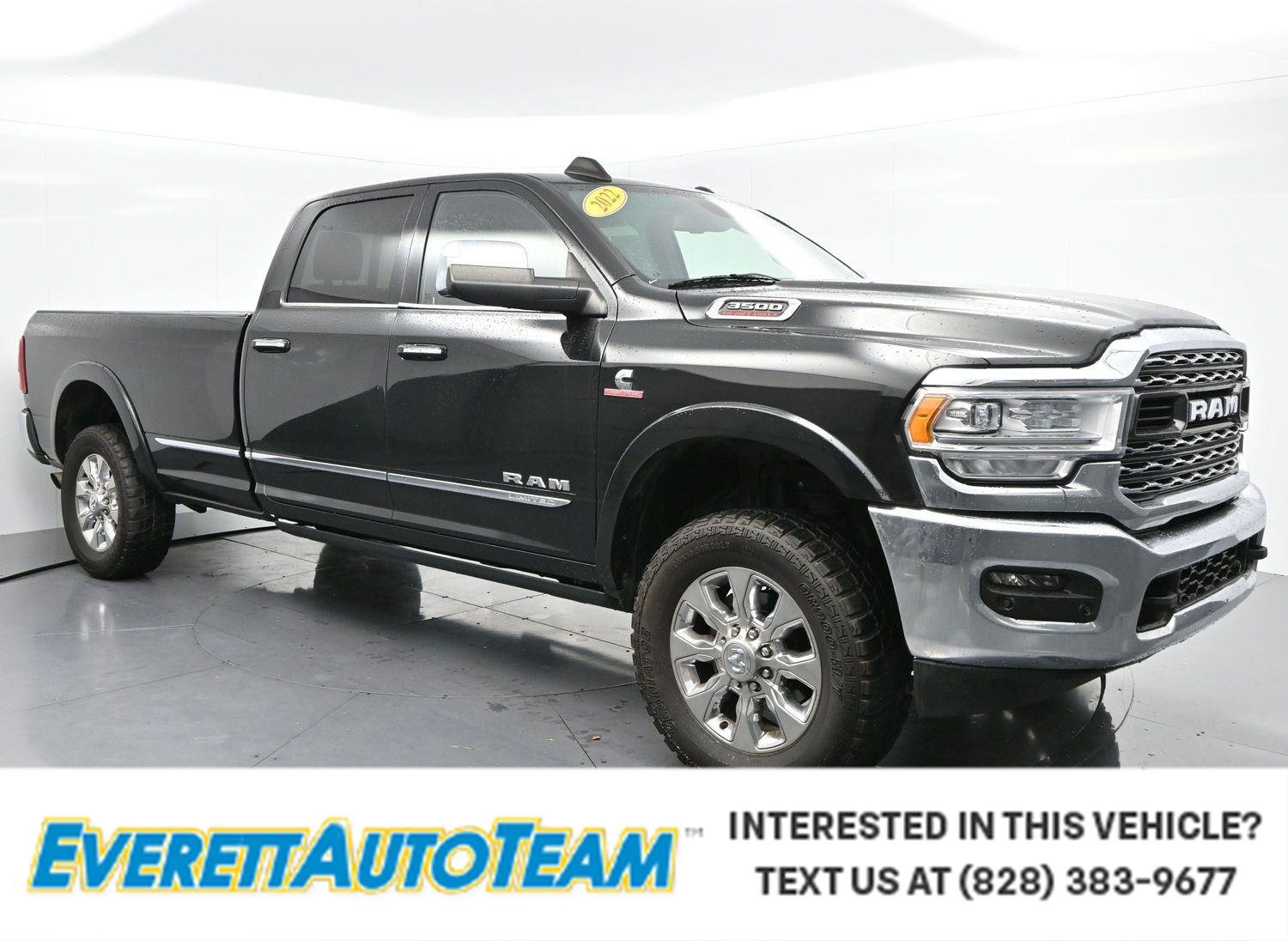 Used 2022 Diamond Black Crystal Pearlcoat Ram Limited image 1