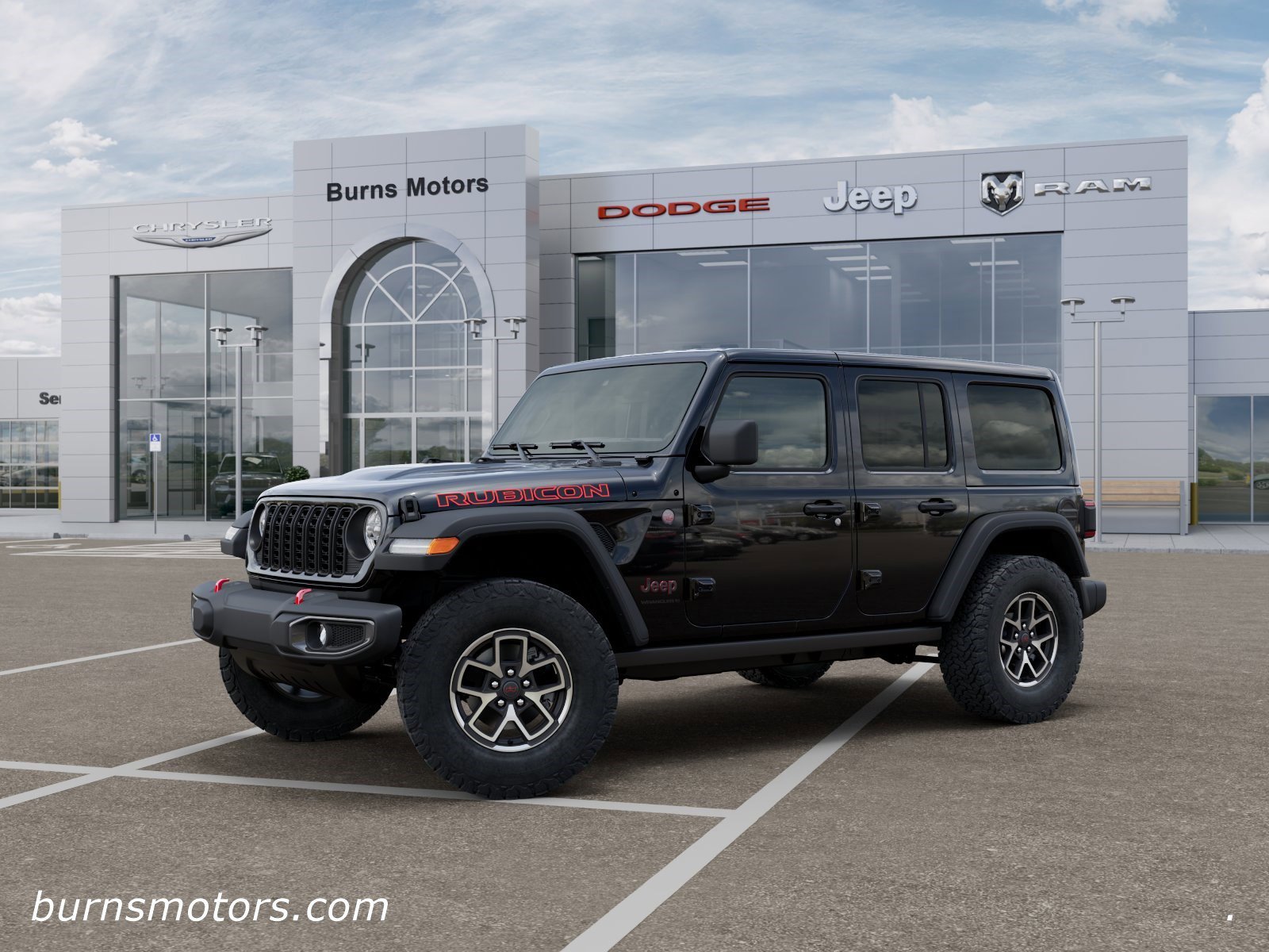 New 2026 Black Clear-Coat Exterior Paint Jeep Rubicon 4-Door image 2
